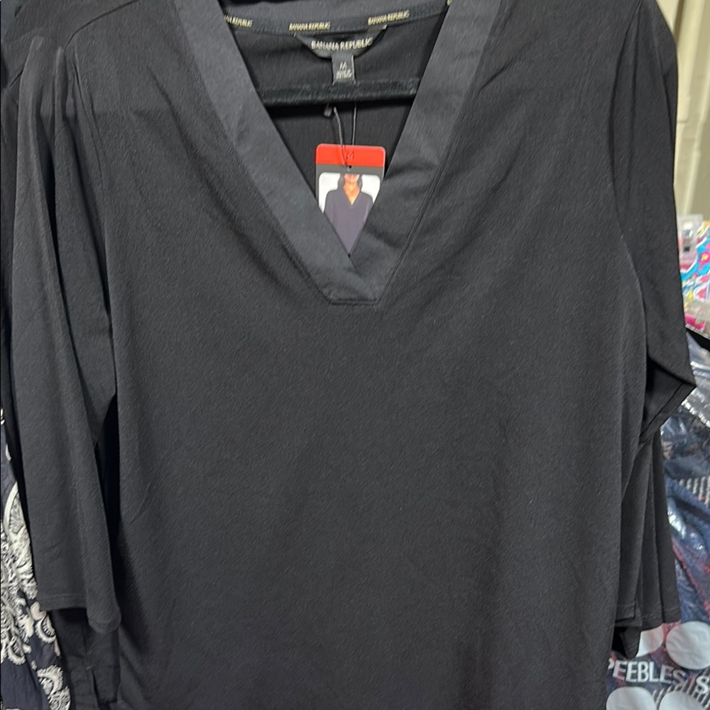 Banana Republic black 3/4 Sleeve Blouse